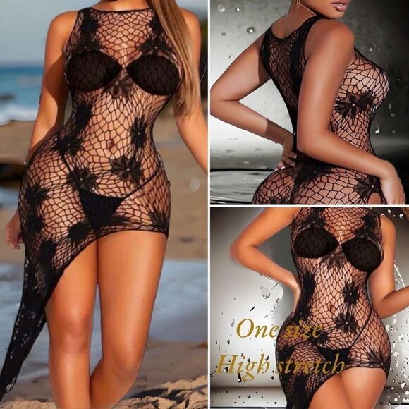Hot Item! High-stretch l Day or nightwear l Mesh Intimate/Cover-up l Lingerie - Picture 2 of 8